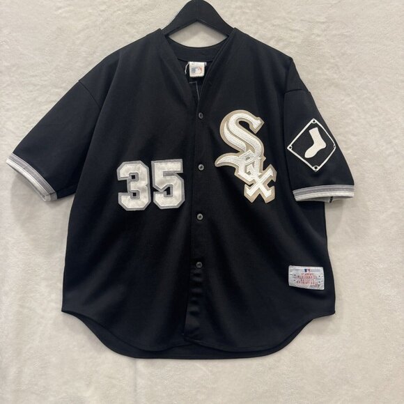 VINTAGE Chicago WHITE SOX Jersey Mens Size XL CCM Vintage Black Sewn Logo - Picture 1 of 10